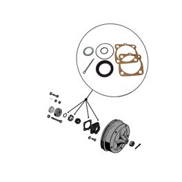 Hub seal kit, rear, swing axle + split van
