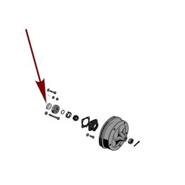 Spacer inner rear wheel bearing T1, T2 -63