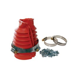 Swing axle boot kit, Red, pair